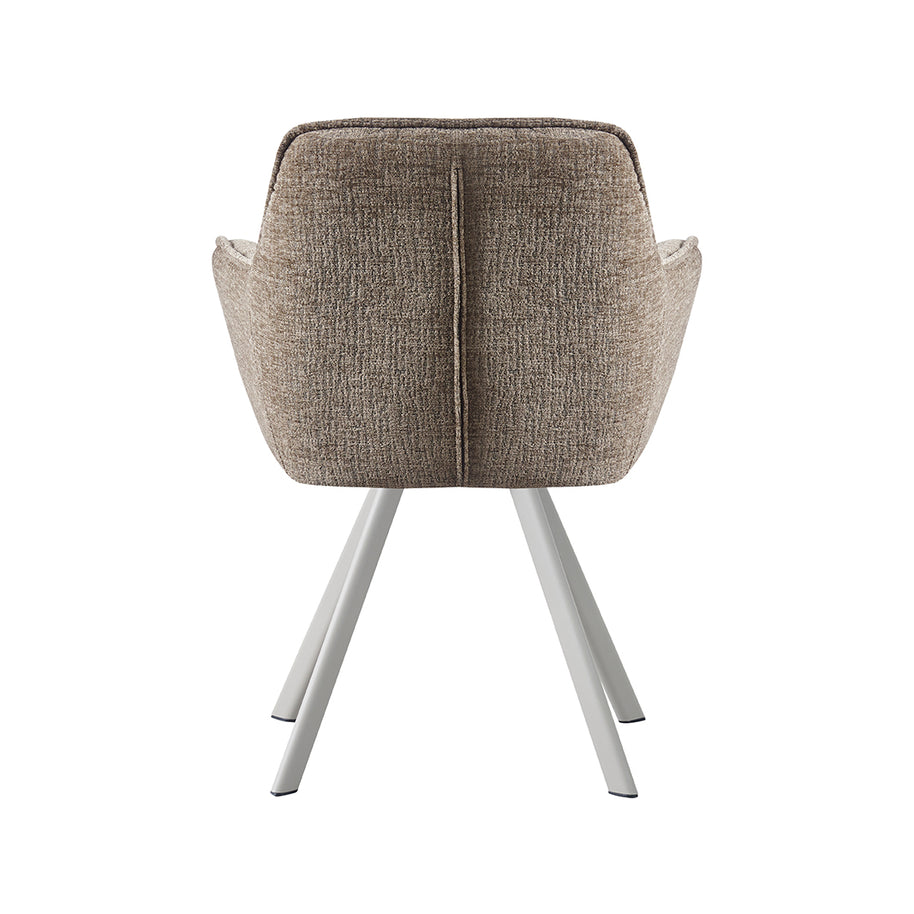LABEL51 Eetkamerstoelen Riley - Taupe - Geweven