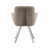 LABEL51 Eetkamerstoelen Riley - Taupe - Geweven