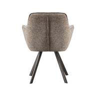 LABEL51 Eetkamerstoelen Riley - Taupe - Geweven