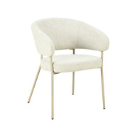 LABEL51 Eetkamerstoelen Takumi - Naturel - Geweven - Beige Metale Frame