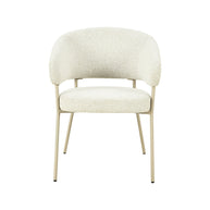 LABEL51 Eetkamerstoelen Takumi - Naturel - Geweven - Beige Metale Frame