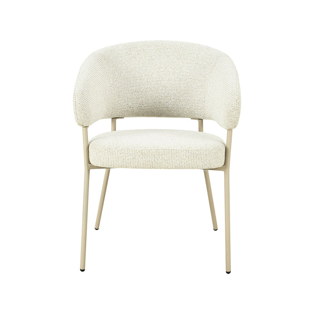 LABEL51 Eetkamerstoelen Takumi - Naturel - Geweven - Beige Metale Frame