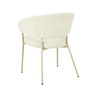 LABEL51 Eetkamerstoelen Takumi - Naturel - Geweven - Beige Metale Frame