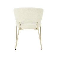 LABEL51 Eetkamerstoelen Takumi - Naturel - Geweven - Beige Metale Frame