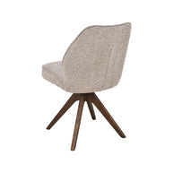 LABEL51 Eetkamerstoelen Yuto - Naturel - Geweven - Walnoot Houten Frame