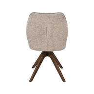 LABEL51 Eetkamerstoelen Yuto - Naturel - Geweven - Walnoot Houten Frame