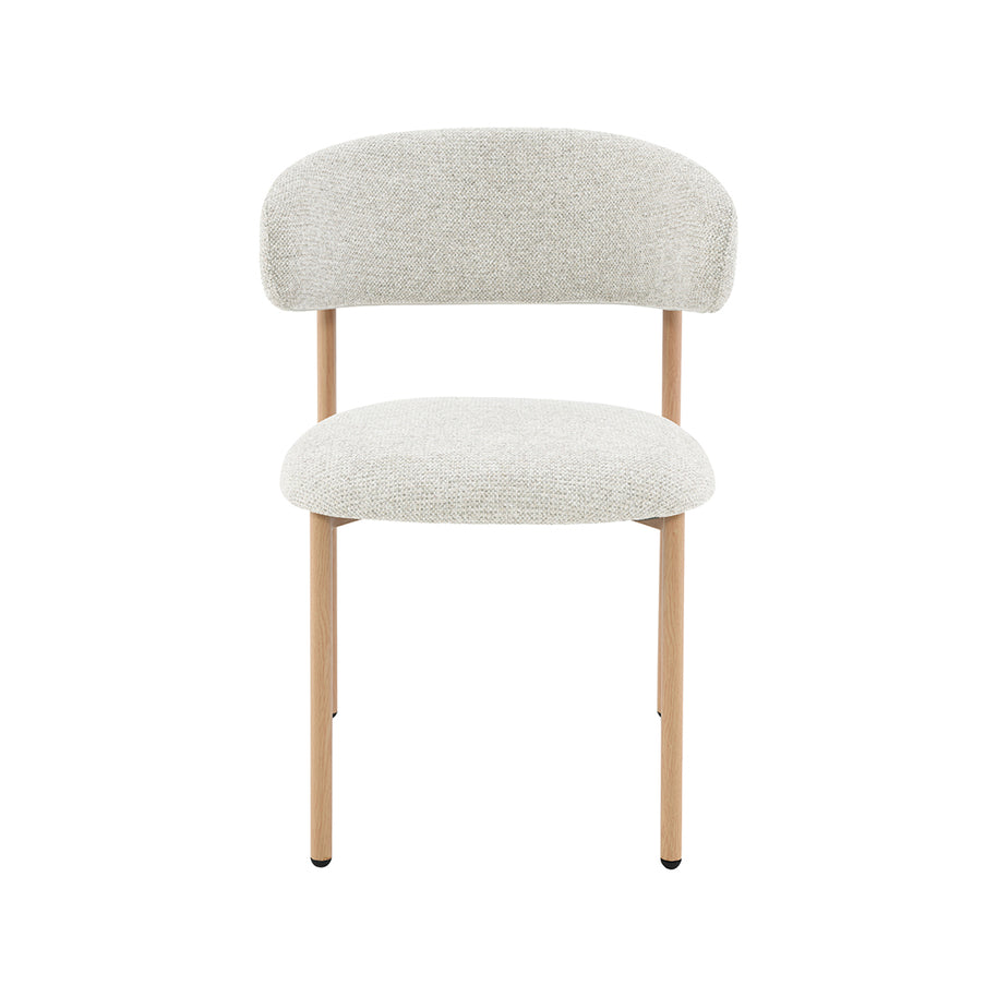 LABEL51 Eetkamerstoelen Kaito - Naturel - Geweven - Naturel Houten Frame