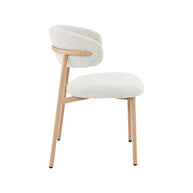 LABEL51 Eetkamerstoelen Kaito - Naturel - Geweven - Naturel Houten Frame