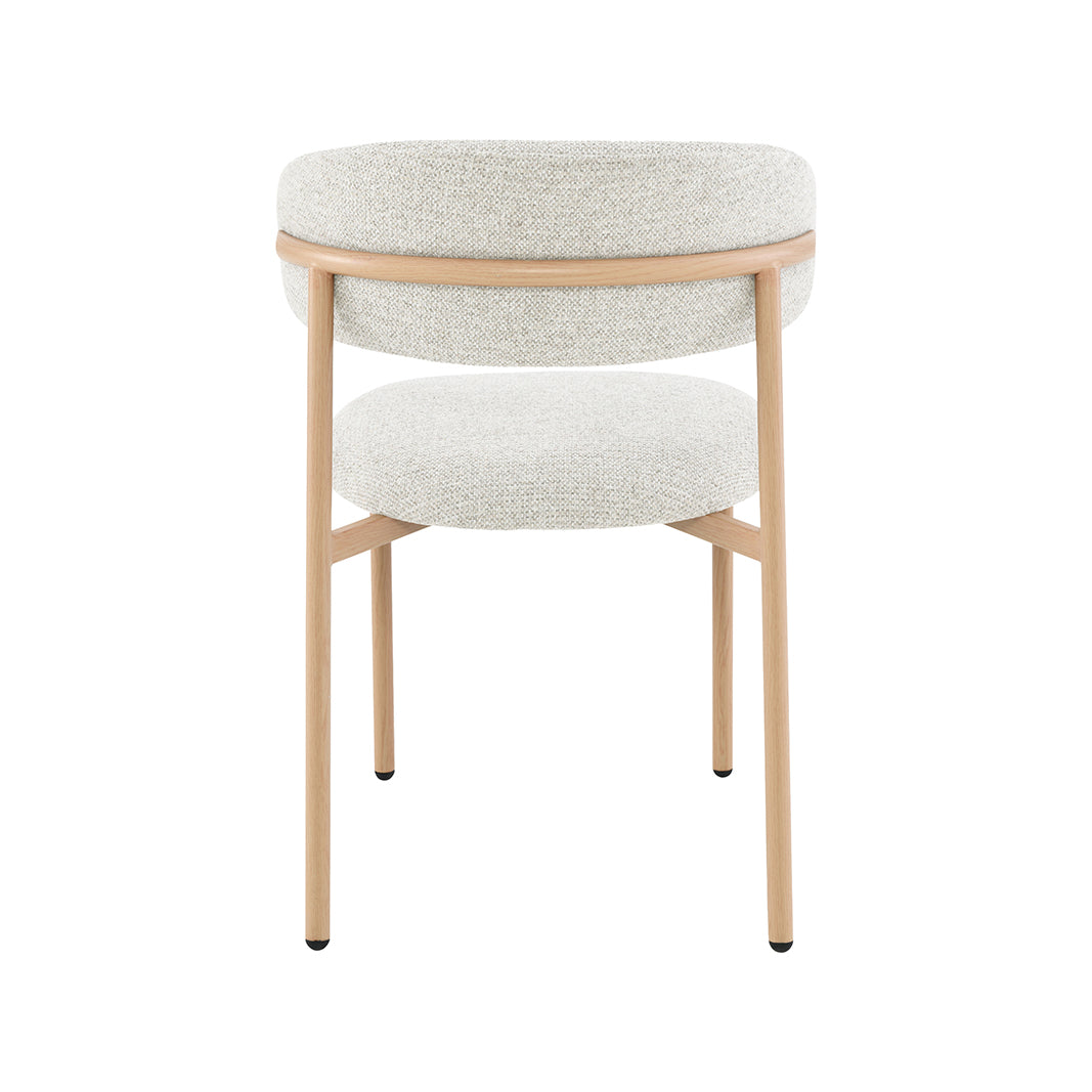 LABEL51 Eetkamerstoelen Kaito - Naturel - Geweven - Naturel Houten Frame