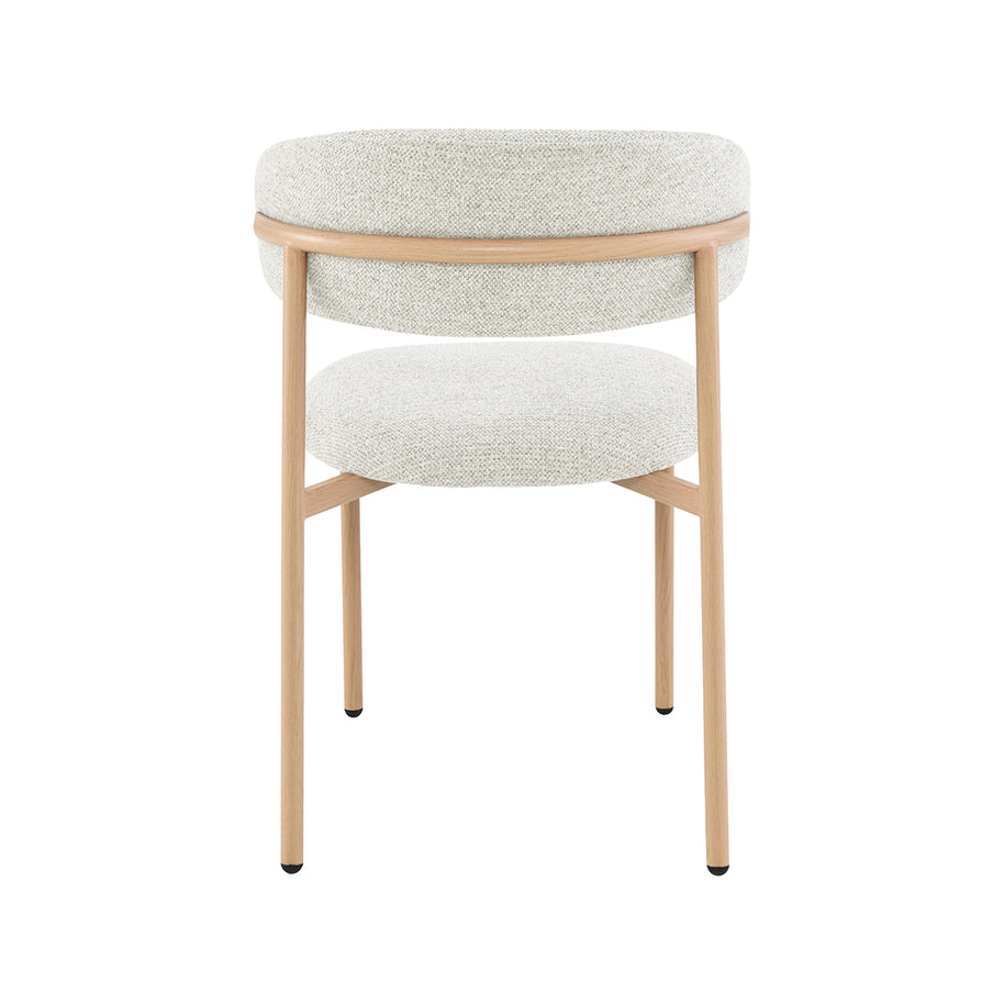 LABEL51 Eetkamerstoelen Kaito - Naturel - Geweven - Naturel Houten Frame
