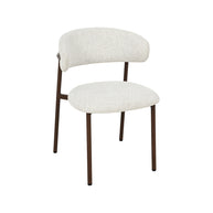 LABEL51 Eetkamerstoelen Kaito - Naturel - Geweven - Walnoot Houten Frame