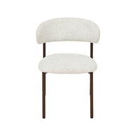 LABEL51 Eetkamerstoelen Kaito - Naturel - Geweven - Walnoot Houten Frame