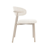 LABEL51 Eetkamerstoelen Kaito - Naturel - Geweven - Beige Metalen Frame