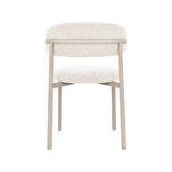 LABEL51 Eetkamerstoelen Kaito - Naturel - Geweven - Beige Metalen Frame