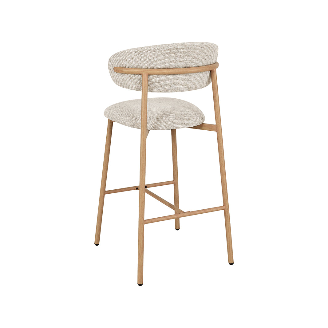 LABEL51 Barkrukken Kaito - Beige - Geweven - Laag
