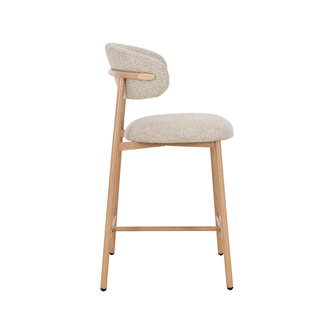 LABEL51 Barkrukken Kaito - Beige - Geweven - Laag