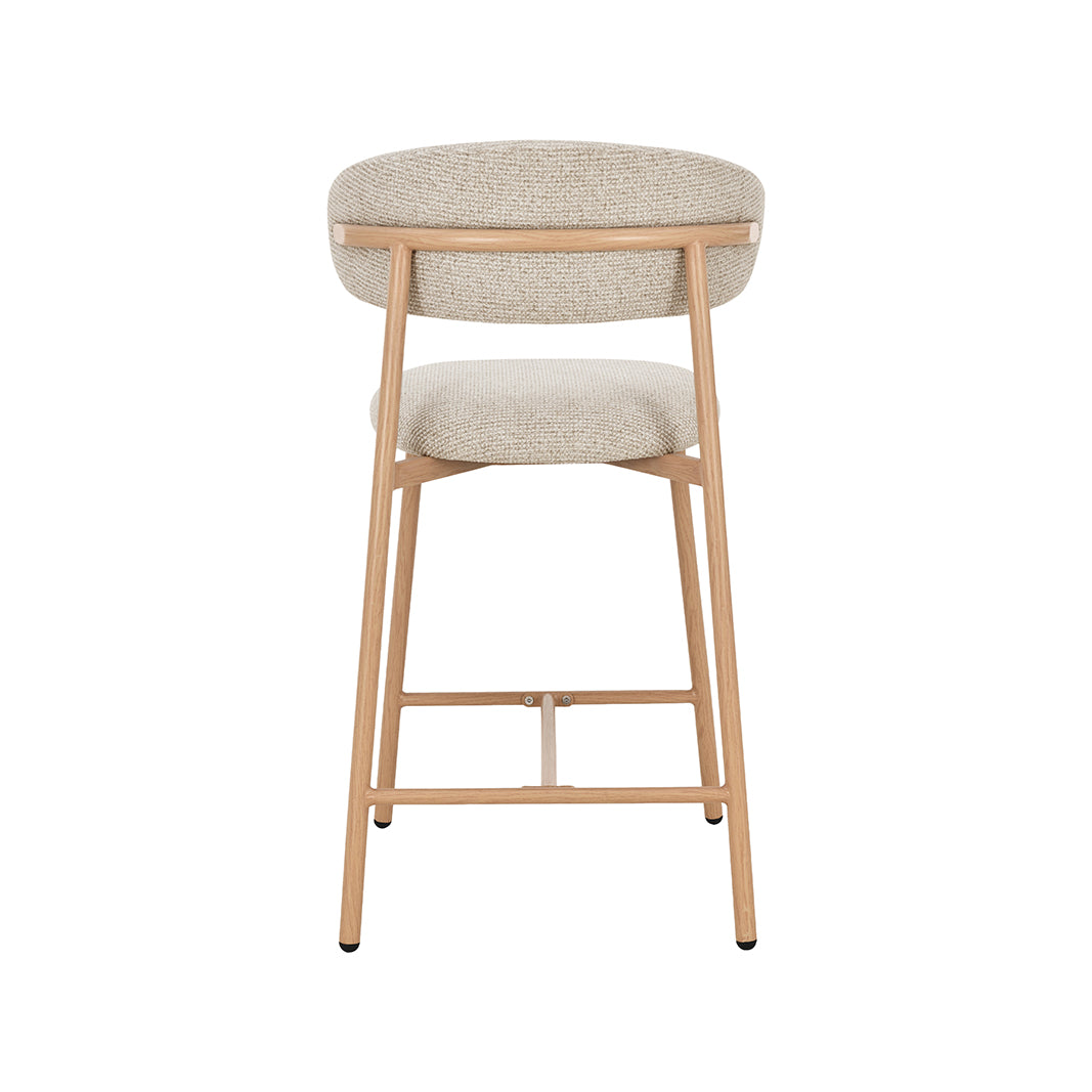 LABEL51 Barkrukken Kaito - Beige - Geweven - Laag