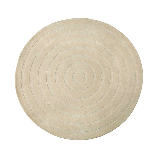 LABEL51 Vloerkleden Agra - Zand - Polyester - 150x150 cm - Rond
