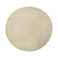 LABEL51 Vloerkleden Agra - Zand - Polyester - 200x200 cm - Rond