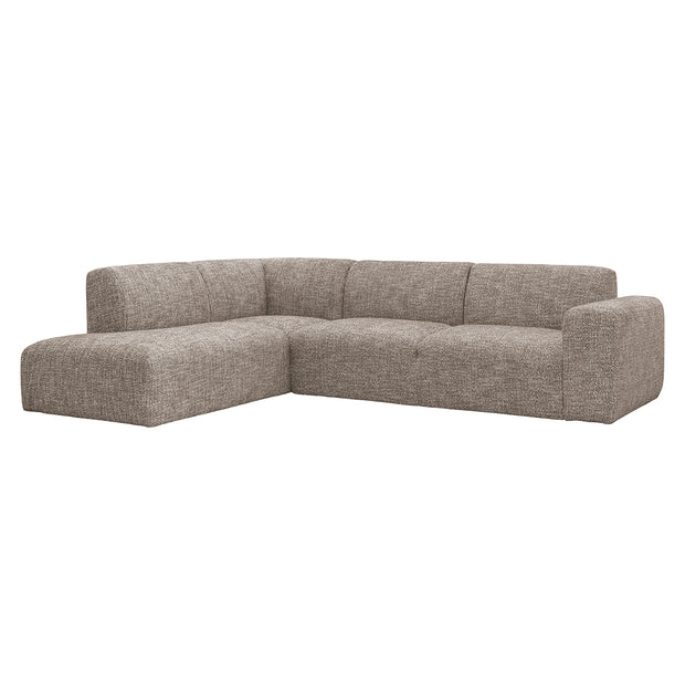 LABEL51 Hoekbanken Verona - Taupe - Geweven - Links Voorstaand