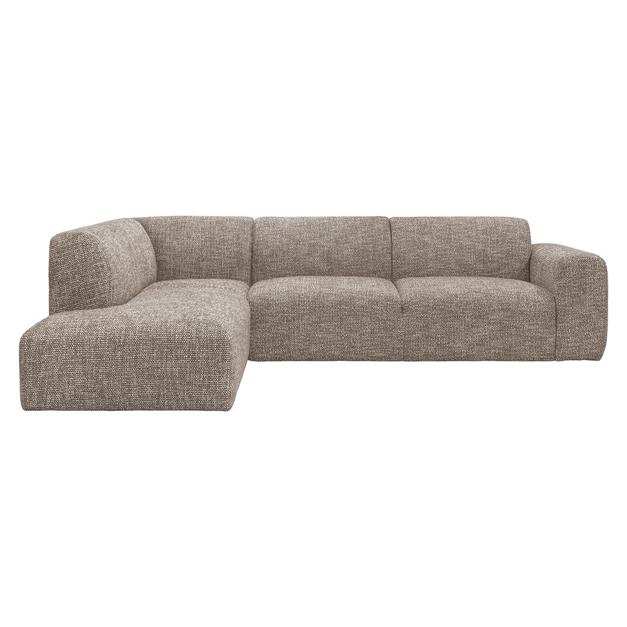 LABEL51 Hoekbanken Verona - Taupe - Geweven - Links Voorstaand