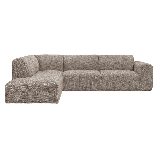 LABEL51 Hoekbanken Verona - Taupe - Geweven - Links Voorstaand