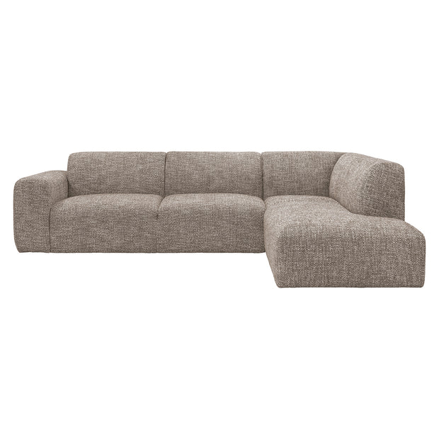 LABEL51 Hoekbanken Verona - Taupe - Geweven - Rechts Voorstaand
