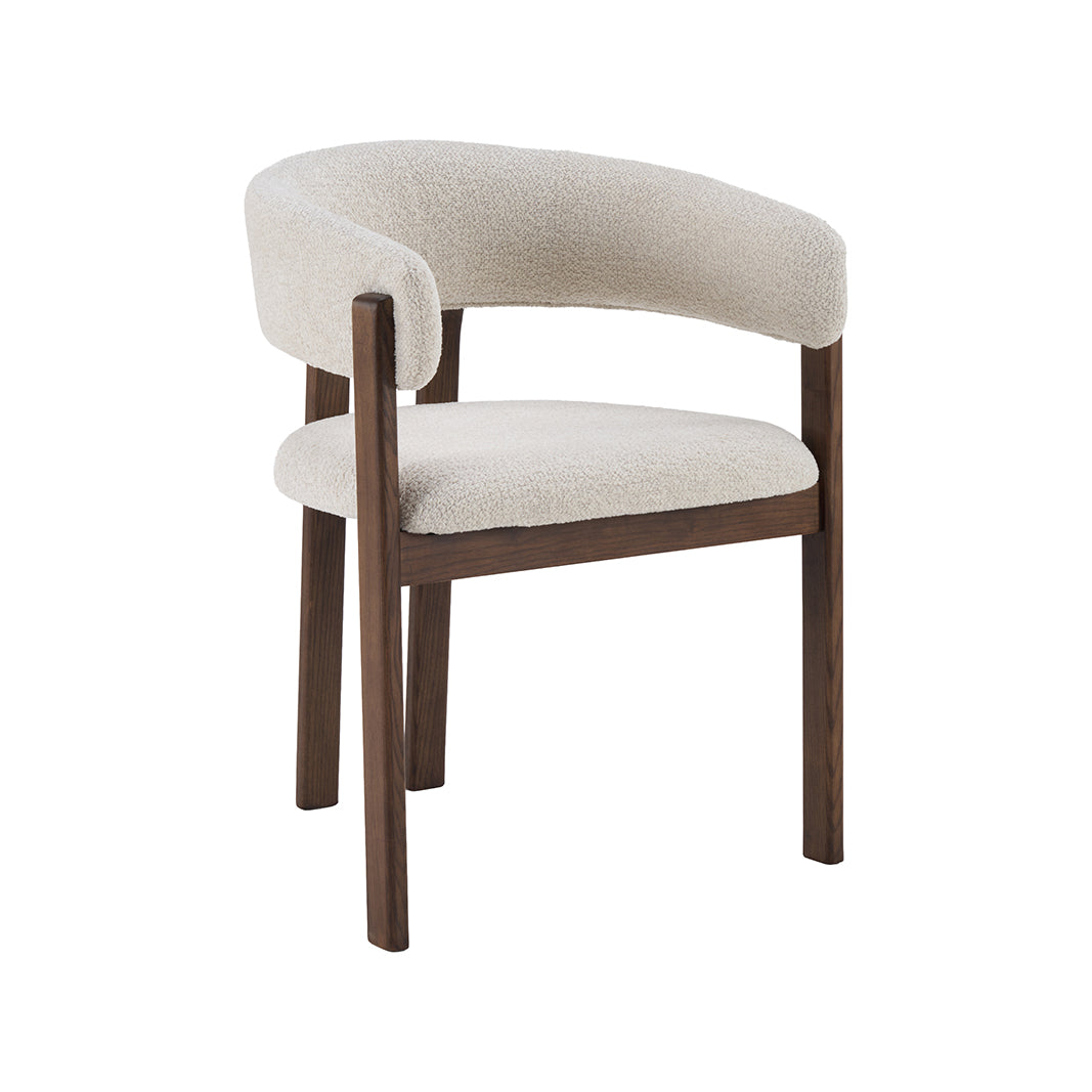 LABEL51 Eetkamerstoelen Osaka - Naturel - Geweven - Walnoot Houten Frame