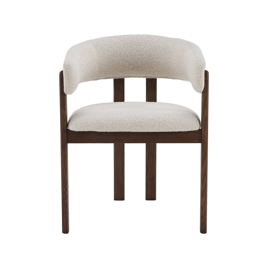 LABEL51 Eetkamerstoelen Osaka - Naturel - Geweven - Walnoot Houten Frame