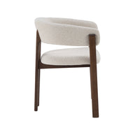 LABEL51 Eetkamerstoelen Osaka - Naturel - Geweven - Walnoot Houten Frame