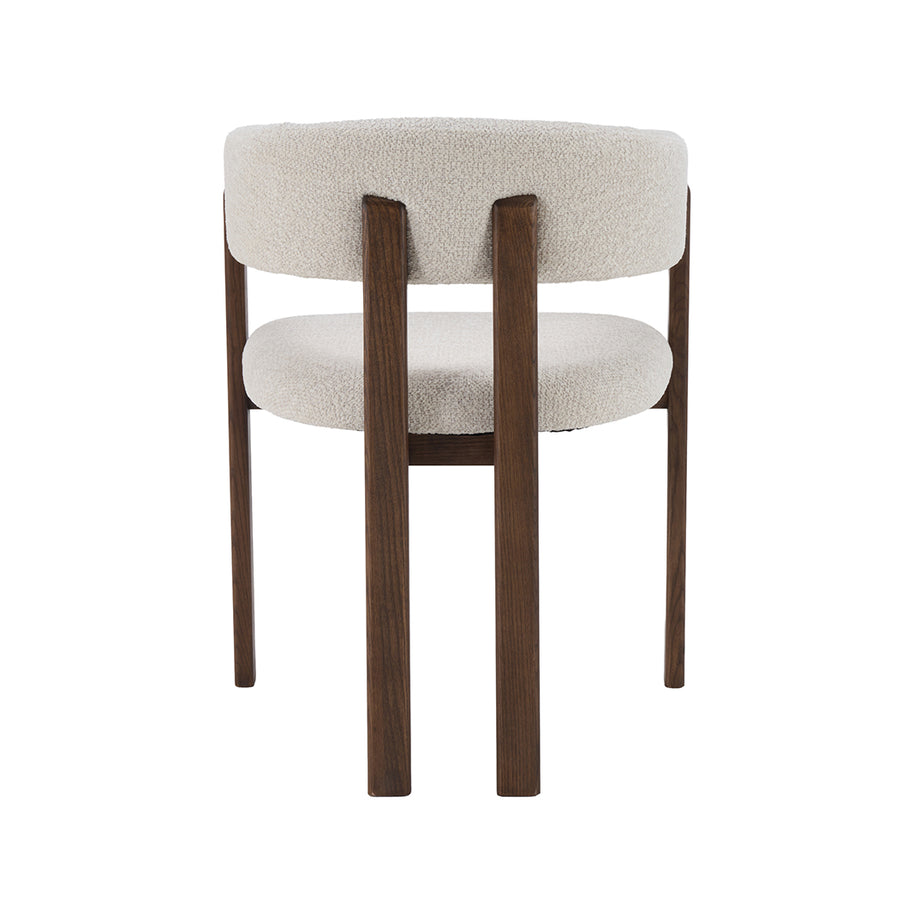 LABEL51 Eetkamerstoelen Osaka - Naturel - Geweven - Walnoot Houten Frame