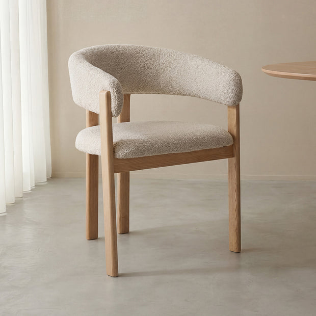 LABEL51 Eetkamerstoelen Osaka - Naturel - Geweven - Naturel Houten Frame