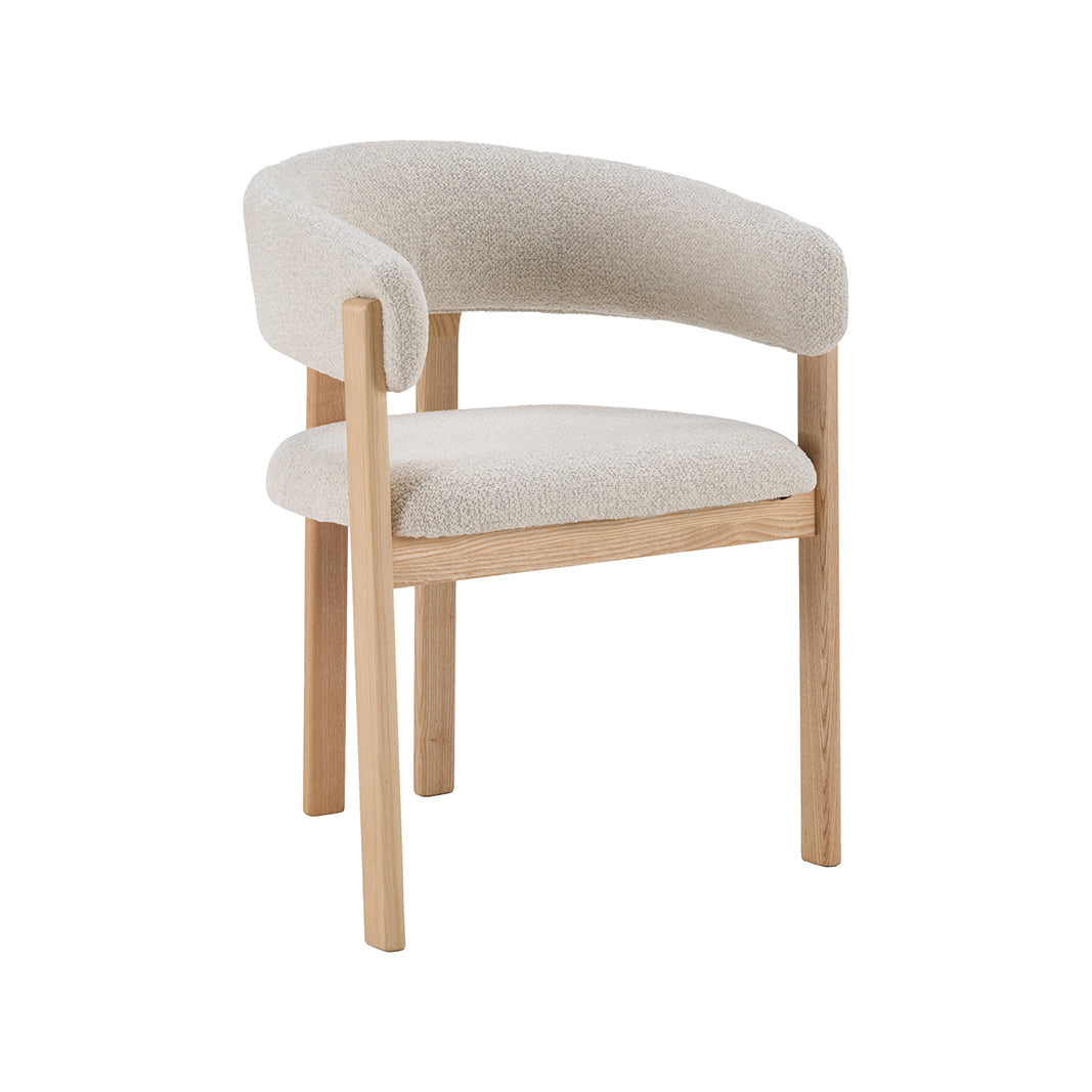 LABEL51 Eetkamerstoelen Osaka - Naturel - Geweven - Naturel Houten Frame
