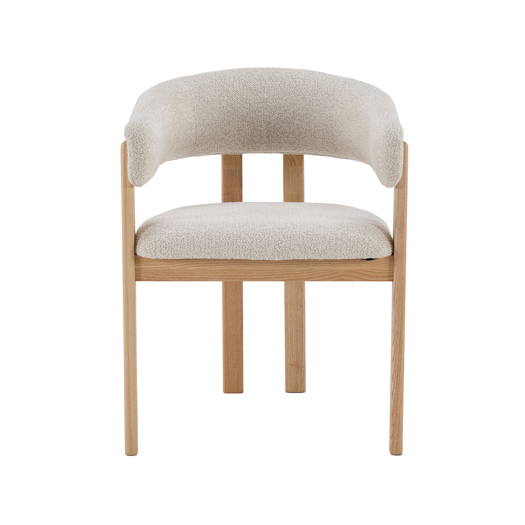 LABEL51 Eetkamerstoelen Osaka - Naturel - Geweven - Naturel Houten Frame