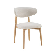 LABEL51 Eetkamerstoelen Kyoto - Naturel - Geweven - Naturel Houten Frame
