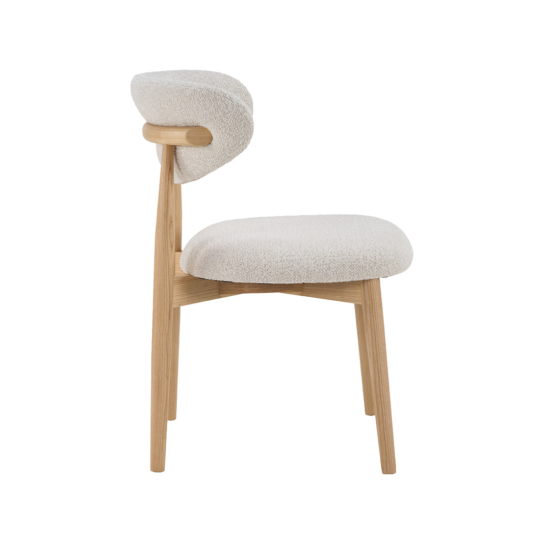 LABEL51 Eetkamerstoelen Kyoto - Naturel - Geweven - Naturel Houten Frame