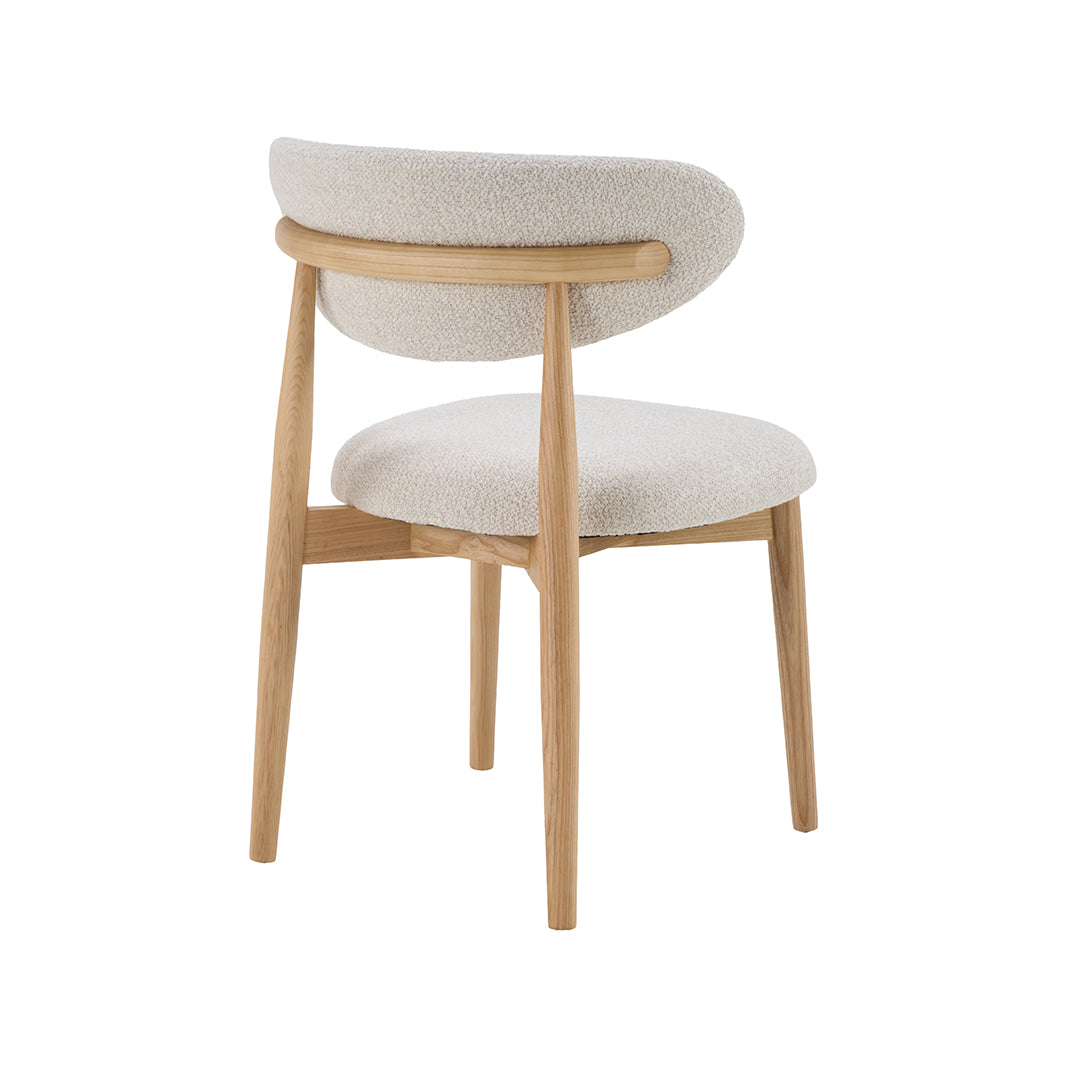 LABEL51 Eetkamerstoelen Kyoto - Naturel - Geweven - Naturel Houten Frame