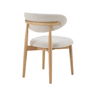LABEL51 Eetkamerstoelen Kyoto - Naturel - Geweven - Naturel Houten Frame