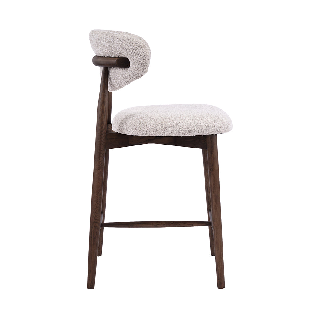 LABEL51 Barkrukken Kyoto - Beige - Geweven - Laag