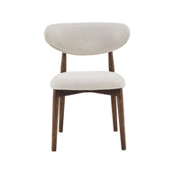 LABEL51 Eetkamerstoelen Kyoto - Naturel - Geweven - Walnoot Houten Frame