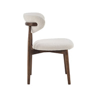 LABEL51 Eetkamerstoelen Kyoto - Naturel - Geweven - Walnoot Houten Frame