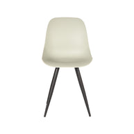 LABEL51 Eetkamerstoelen Monza - Breeze - PP - Zwart Metalen Frame