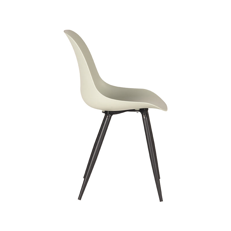 LABEL51 Eetkamerstoelen Monza - Breeze - PP - Zwart Metalen Frame
