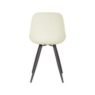 LABEL51 Eetkamerstoelen Monza - Breeze - PP - Zwart Metalen Frame