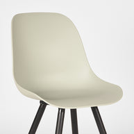 LABEL51 Eetkamerstoelen Monza - Breeze - PP - Zwart Metalen Frame