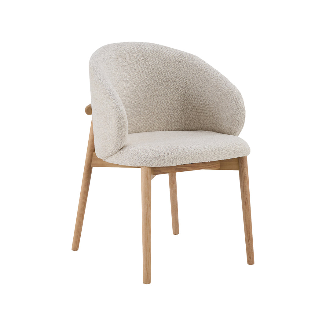 LABEL51 Eetkamerstoelen Nagano - Naturel - Geweven - Naturel Houten Frame