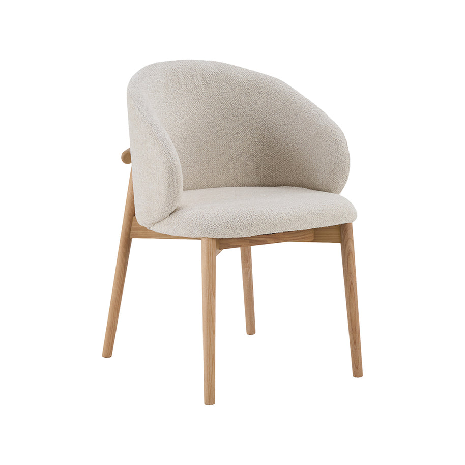 LABEL51 Eetkamerstoelen Nagano - Naturel - Geweven - Naturel Houten Frame