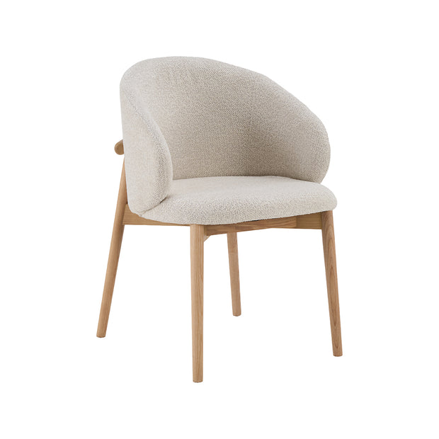 LABEL51 Eetkamerstoelen Nagano - Naturel - Geweven - Naturel Houten Frame