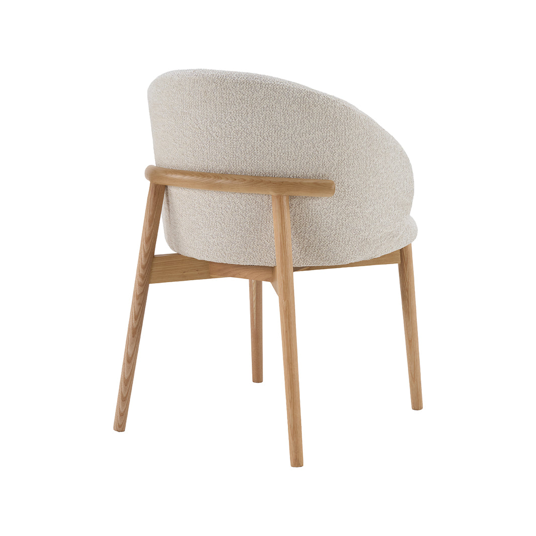 LABEL51 Eetkamerstoelen Nagano - Naturel - Geweven - Naturel Houten Frame
