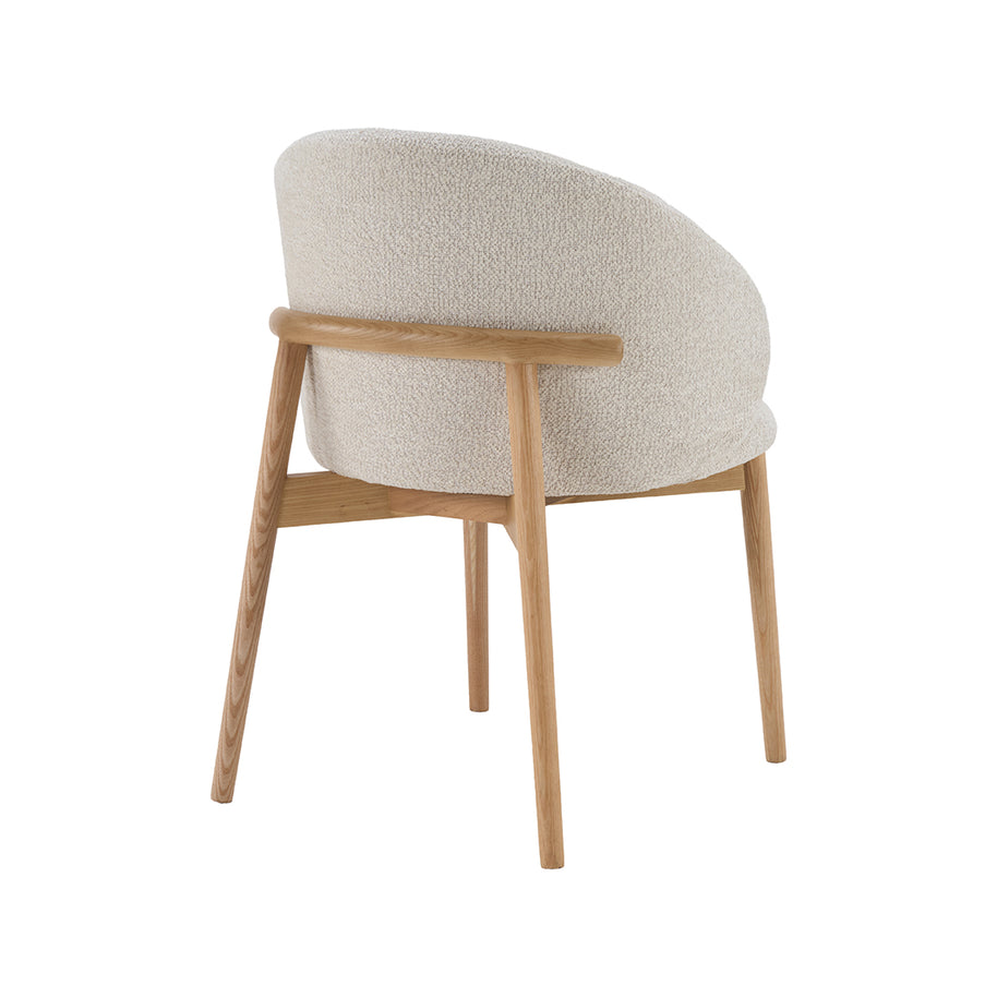 LABEL51 Eetkamerstoelen Nagano - Naturel - Geweven - Naturel Houten Frame